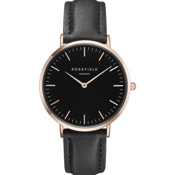 ROSEFIELD THE BOWERY BLACK BLACK ROSE GOLD / 38 MM BBBR-B11