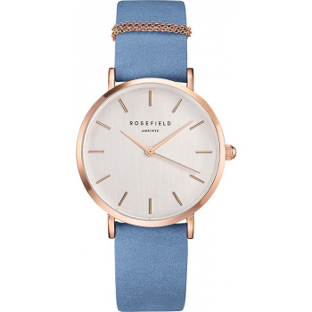 ROSEFIELD THE WEST VILLAGE AIRY BLUE - ROSE GOLD / 33MM WAGR-W76