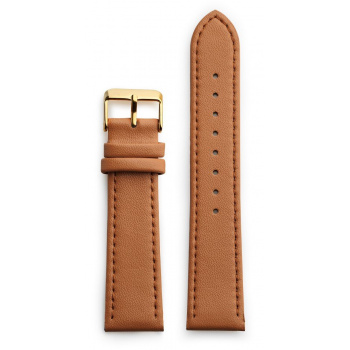 CHPO 14230CC-S Brown Vegan Leather Strap - 20 mm