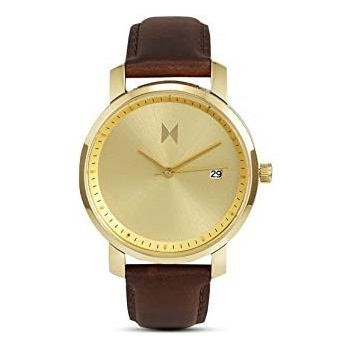 MVMT SIGNATURE SERIES - 38 MM GOLD/BROWN LEATHER
