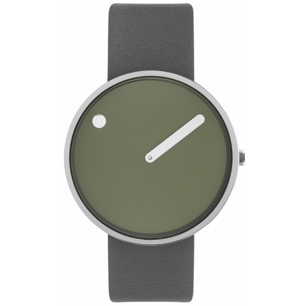 Hodinky PICTO 40 MM FRESH OLIVE/CIRCULAR BRUSHED STEEL 43396-6220S