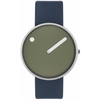 PICTO 40 MM FRESH OLIVE/CIRCULAR BRUSHED STEEL 43396-6720S