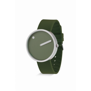 Hodinky PICTO 40 MM FRESH OLIVE/CIRCULAR BRUSHED STEEL 43396-7764S
