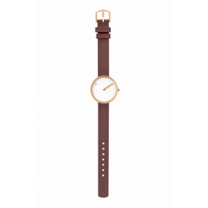 Hodinky PICTO 30 MM WHITE/POLISHED ROSE GOLD 43381-6412R