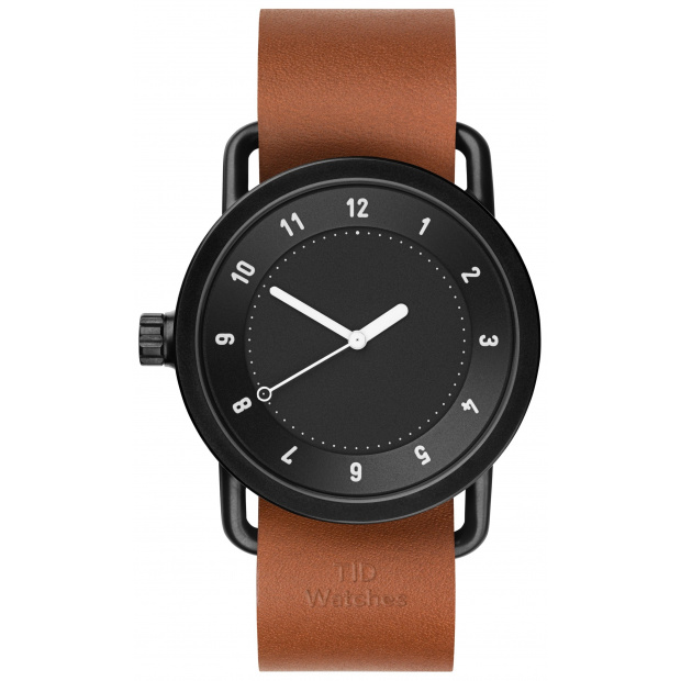 Hodinky TID Watches No.1 Black/ Tan Wristband