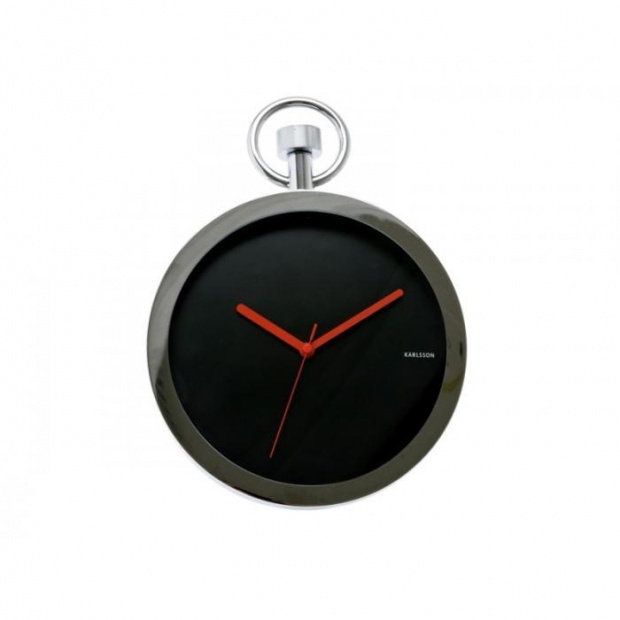 Hodiny KARLSSON Designové nástěnné hodiny 5056BK Karlsson 25cm