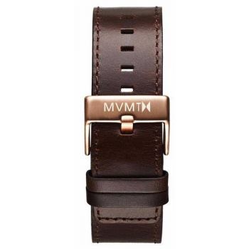 MVMT MENS CLASSIC SERIES 24MM BROWN LEATHER ROSE GOLD