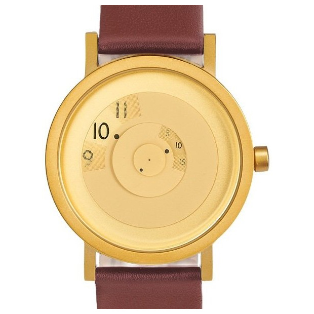 Hodinky PROJECT WATCHES Reveal BRASS / Brown / Leather 7203BR-40