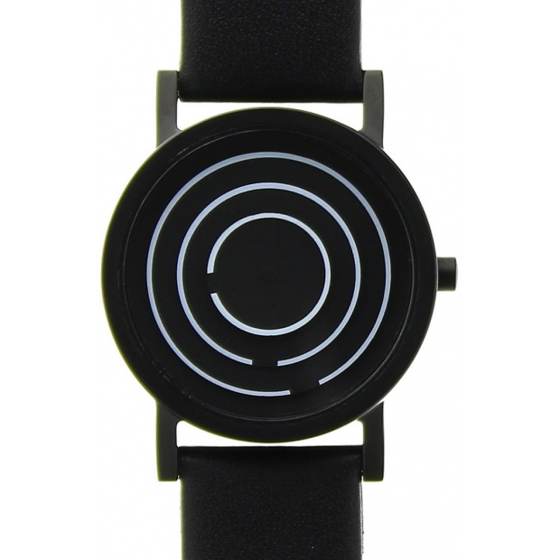 Hodinky PROJECT WATCHES Black Free Time / Leather - 33mm