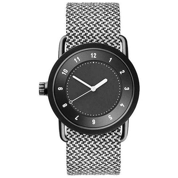 Hodinky TID Watches No.1 36 Black / Granite Twain Wristband 