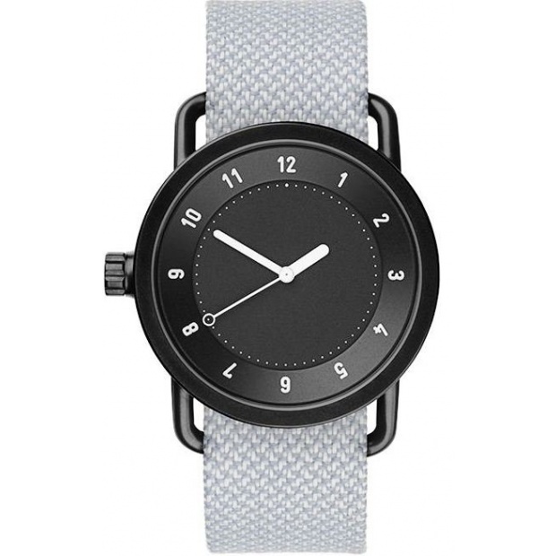 Hodinky TID Watches No.1 Black / Mineral Twain Wristband