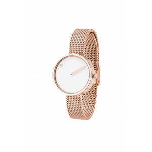 Hodinky PICTO WHITE/POLISHED ROSE GOLD 43381-1112