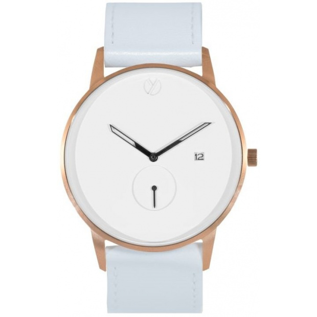 Hodinky WHY WATCHES Modernist Model 1 - Rose Gold / White