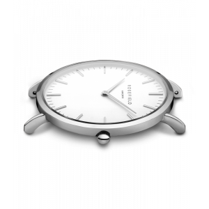 Hodinky ROSEFIELD THE BOWERY WHITE GREY SILVER / 38 MM BWGS-B10