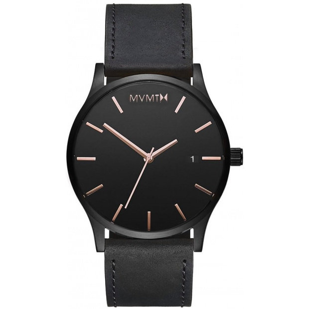 Hodinky MVMT CLASSIC SERIES - 45 MM BLACK ROSE LEATHER