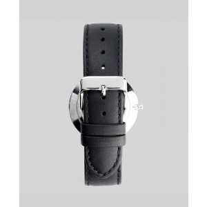 Hodinky THE HORSE SILVER / BLACK LEATHER