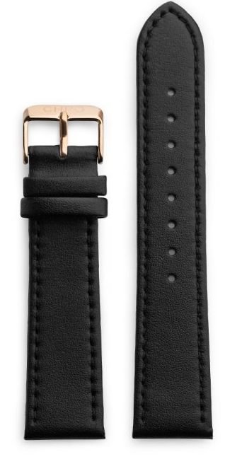 CHPO 14230II-S Black Vegan Leather Strap - 20 mm + dárek zdarma