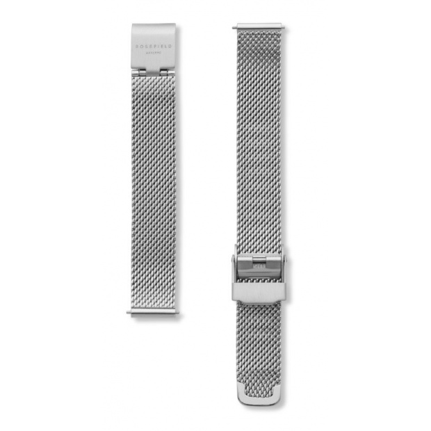  ROSEFIELD THE SMALL EDIT SILVER MESH STRAP SILVER / 26MM