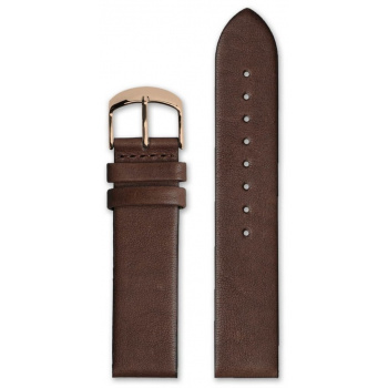 HYPERGRAND CLASSIC BROWN LEATHER STRAP 20 MM ROSE GOLD