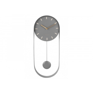 Hodiny KARLSSON Designové kyvadlové nástěnné hodiny 5822GY Karlsson 50cm