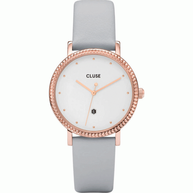 Hodinky CLUSE Le Couronnement Rose Gold White/Soft Grey CL63001