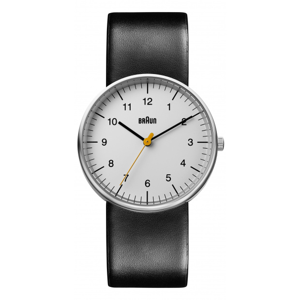 Hodinky BRAUN GENTS BN0021 CLASSIC WATCH - WHITE DIAL AND LEATHER STRAP