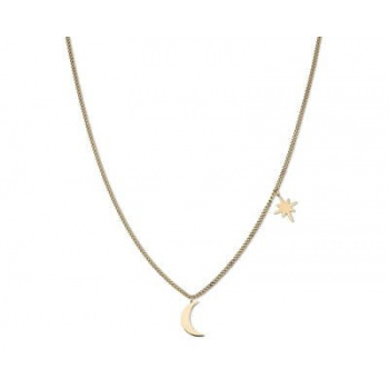ROSEFIELD MOON AND STAR NECLACE GOLD MSNG-J209