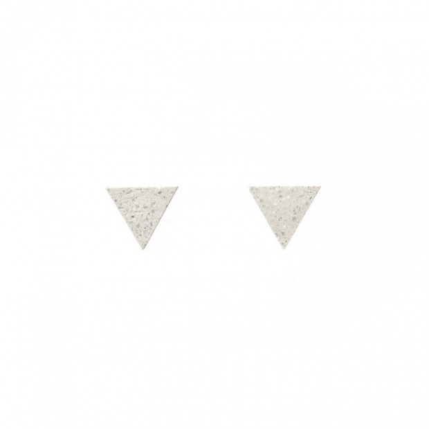  22 DESIGN STUDIO Tetrahedron Earring White