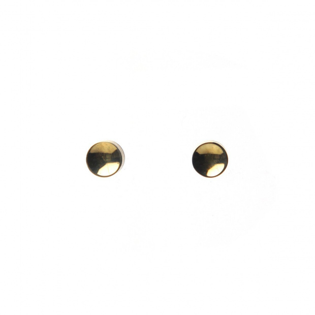 22 DESIGN STUDIO Mirror Concave Earring Brass