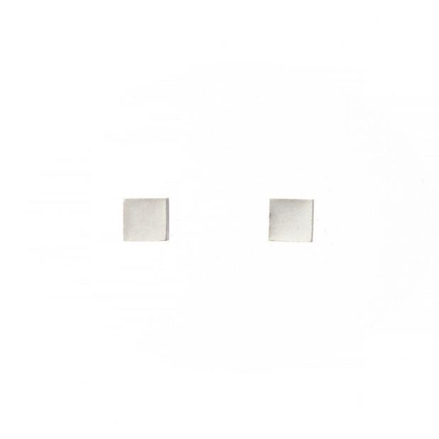  22 DESIGN STUDIO Cube Earring White