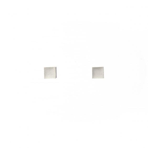 22 DESIGN STUDIO Cube Earring S White