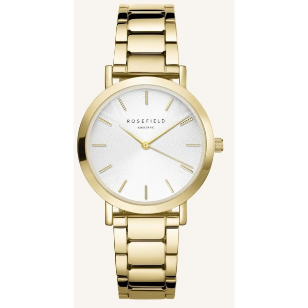 Hodinky ROSEFIELD THE TRIBECA WHITE SUNRAY STEEL GOLD 33MM TWSG-T61