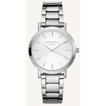 ROSEFIELD THE TRIBECA WHITE SUNRAY STEEL SILVER 33MM TWSS-T62