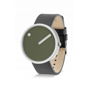 Hodinky PICTO 40 MM FRESH OLIVE/CIRCULAR BRUSHED STEEL 43396-6220S