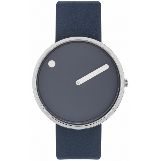 Hodinky PICTO 40 MM NAVY BLUE/POLISHED STEEL 43393-6720S