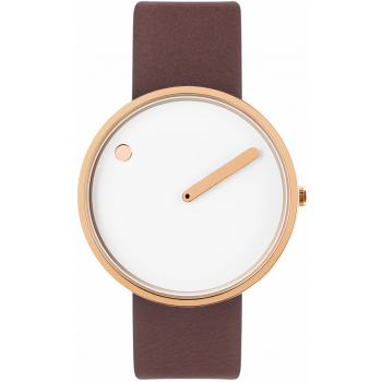PICTO 40 MM WHITE/POLISHED ROSE GOLD 43383-6420R