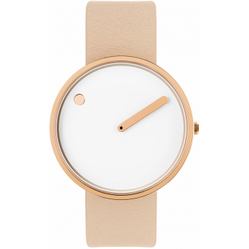 PICTO 40 MM WHITE/POLISHED ROSE GOLD 43383-6320R