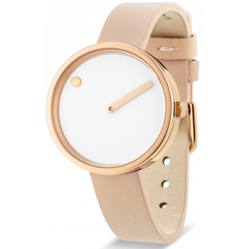 PICTO 30 MM WHITE/POLISHED ROSE GOLD 43381-6312R