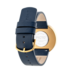 Hodinky PICTO WHITE DIAL / MIDNIGHT BLUE LEATHER STRAP 43321-6720G