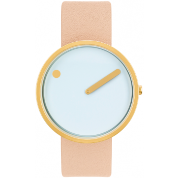 PICTO LIGHT BLUE DIAL / NUDE PINK LEATHER STRAP 43332-6320MG