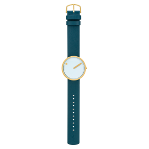 Hodinky PICTO LIGHT BLUE DIAL / OCTANE BLUE LEATHER STRAP 43332-6520MG