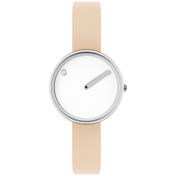 PICTO WHITE DIAL / NUDE PINK LEATHER STRAP 43363-6312S