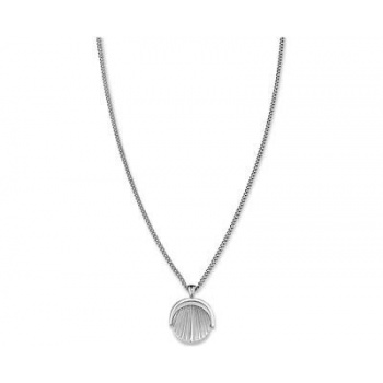 ROSEFIELD Necklace Twisting Sunray Coin pendant Silver JTNCS-J448