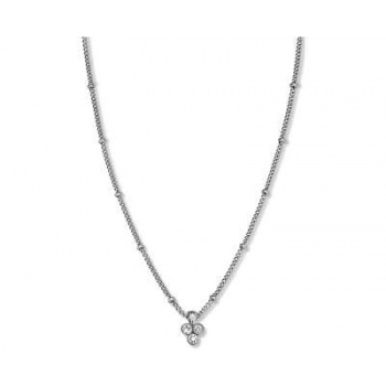ROSEFIELD Necklace with Triple Swarovski crystals charm silver JTNTS-J442