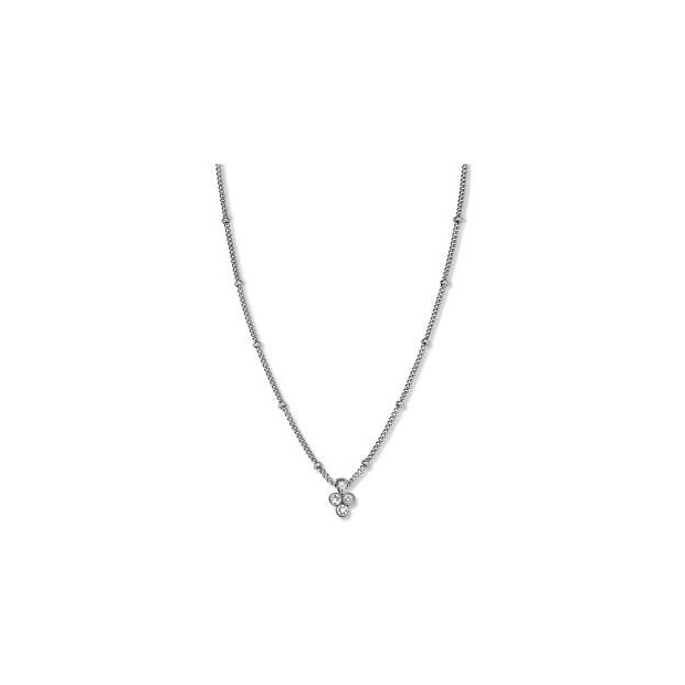  ROSEFIELD Necklace with Triple Swarovski crystals charm silver JTNTS-J442