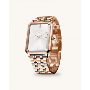 Hodinky ROSEFIELD The Octagon White Sunray Steel Rose Gold OCWSRG-O42